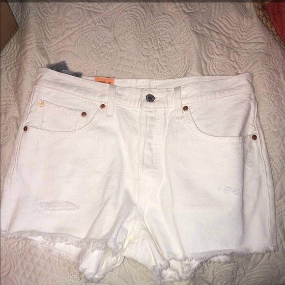 Levi's Pants - Levi white Denim shorts!
